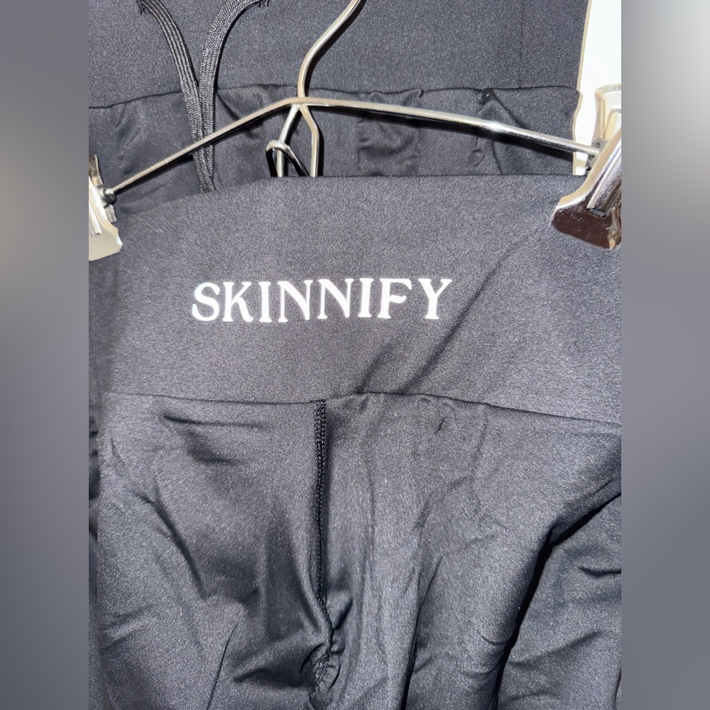 Skinnify Leggings Womens S Black Set  (2 pair) - Picture 2 of 9